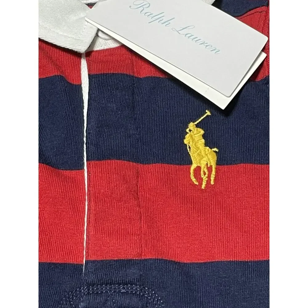 Ralph Lauren Baby Boy BIG PONY Coveralls Size 6 Months Mos. 3-6 Months NWT